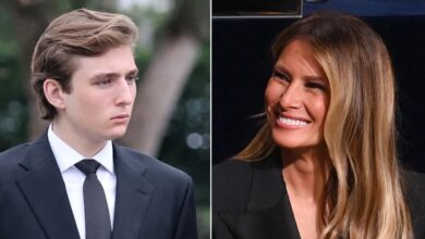 Melania Trump praises 'virgin' son Barron while studying in New York