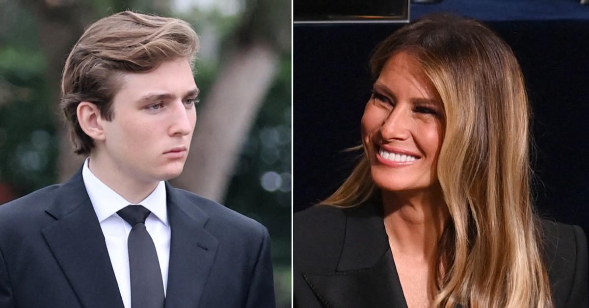 Melania Trump praises 'virgin' son Barron while studying in New York