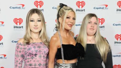 Tori Spelling enjoys a night out with daughters at Jingle Ball in LA