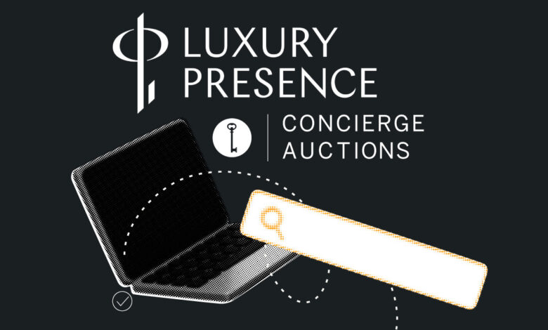 Concierge auctions and luxury presence work together with marketing