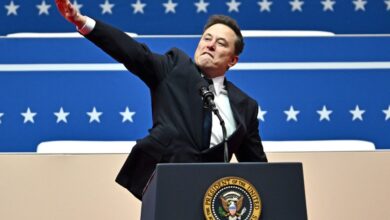 Elon Musk stirs up controversy with hand gesture at Trump event