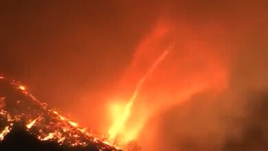 Fire tornado emerges amid massive inferno destroying Los Angeles