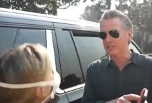 Gov. Gavin Newsom Confronted by CA Wildfire Victim, Demands to Talk to President