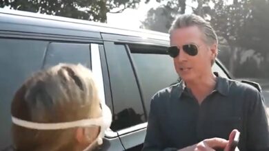 Gov. Gavin Newsom Confronted by CA Wildfire Victim, Demands to Talk to President