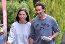 Hugh Jackman and Sutton Foster hold hands after making their romance public