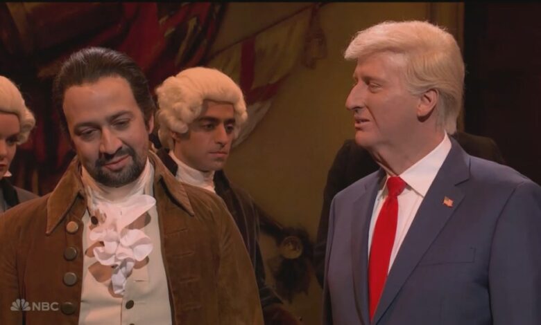 Lin-Manuel Miranda's 'SNL' Cameo while Alexander Hamilton interrupted