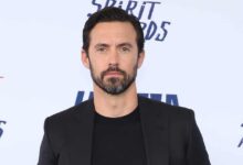 Milo Ventimiglia cries as he loses his home to wildfires in Los Angeles