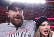 Taylor Swift told Travis Kelce that she is 'so proud' after the AFC championship