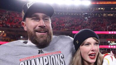 Taylor Swift told Travis Kelce that she is 'so proud' after the AFC championship