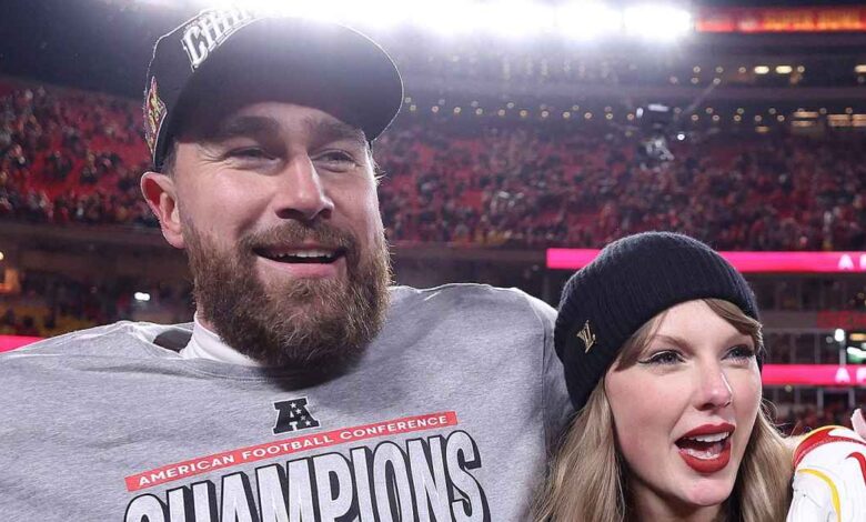 Taylor Swift told Travis Kelce that she is 'so proud' after the AFC championship