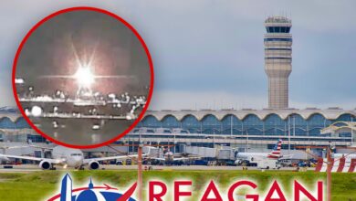 The plane clashes with helicopter at DC airport