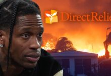 Travis Scott donates merchandise proceeds from new song to LA Wildfire Relief