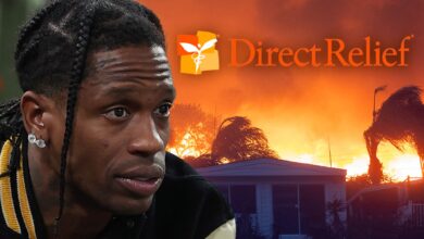 Travis Scott donates merchandise proceeds from new song to LA Wildfire Relief