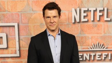 Eric Mabius does not argue after he allegedly torn the hair of the woman