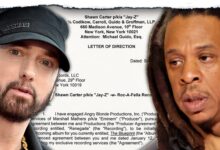 Jay-Z & Eminem signed 'Renegade' contract hits auction block