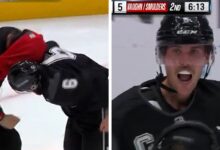 Justin Bieber Fighting with Jeremy Roenick at Charity Hockey Game