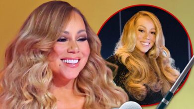 Mariah Carey is wearing Skintight Mesh Top, Leggings to Top Golf in Las Vegas