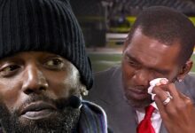 Randy Moss emotionally during return to ESPN after cancer fights