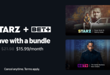 Starz, Bet+ Set Amazon Prime Channel bundle