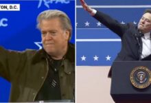 Steve Bannon 'blinks Nazi -Grut' at a conservative conference