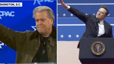 Steve Bannon 'blinks Nazi -Grut' at a conservative conference