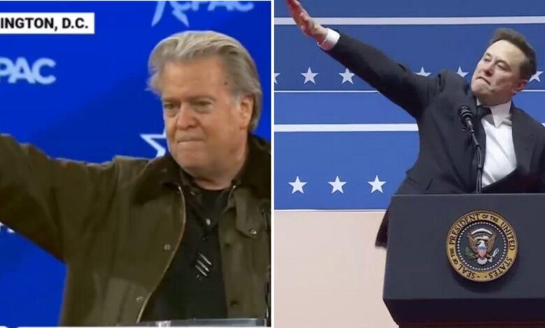 Steve Bannon 'blinks Nazi -Grut' at a conservative conference