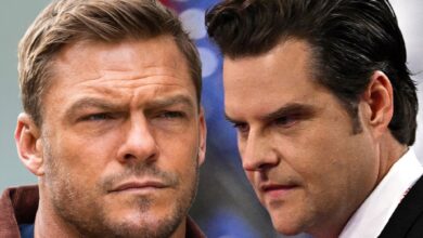 TV star Alan Ritchson calls youth classmate Matt Gaetz a 'Motherf *****'