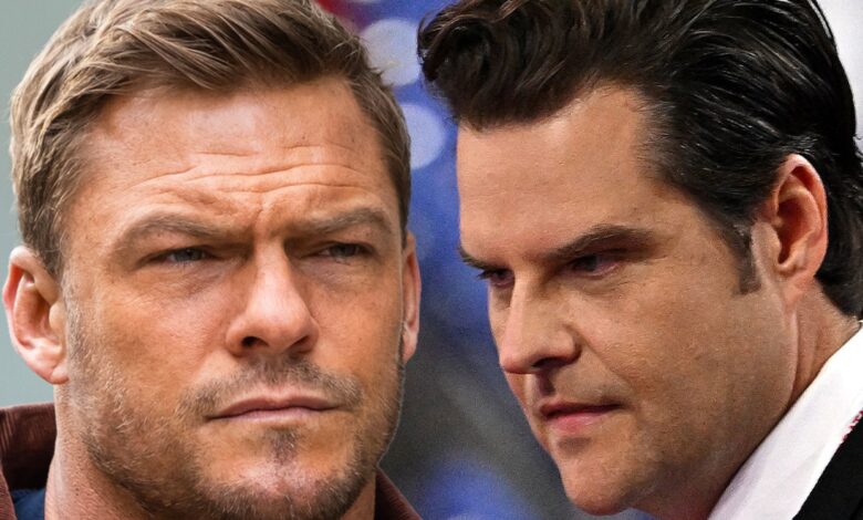 TV star Alan Ritchson calls youth classmate Matt Gaetz a 'Motherf *****'