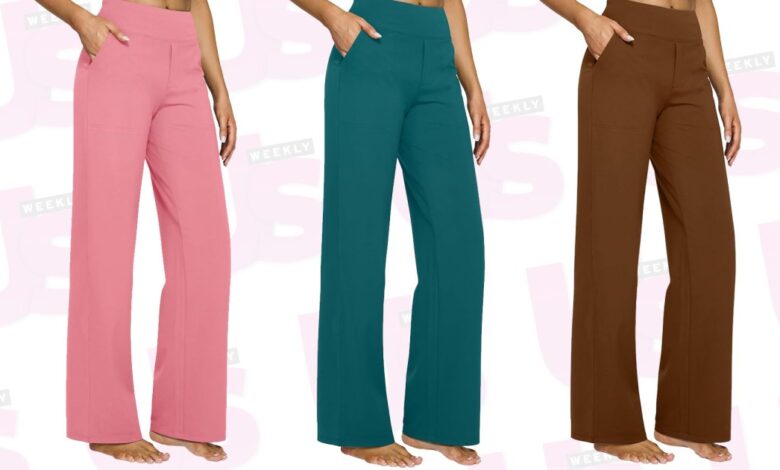 These cellulite-gladde pants are elegant for the office or date night