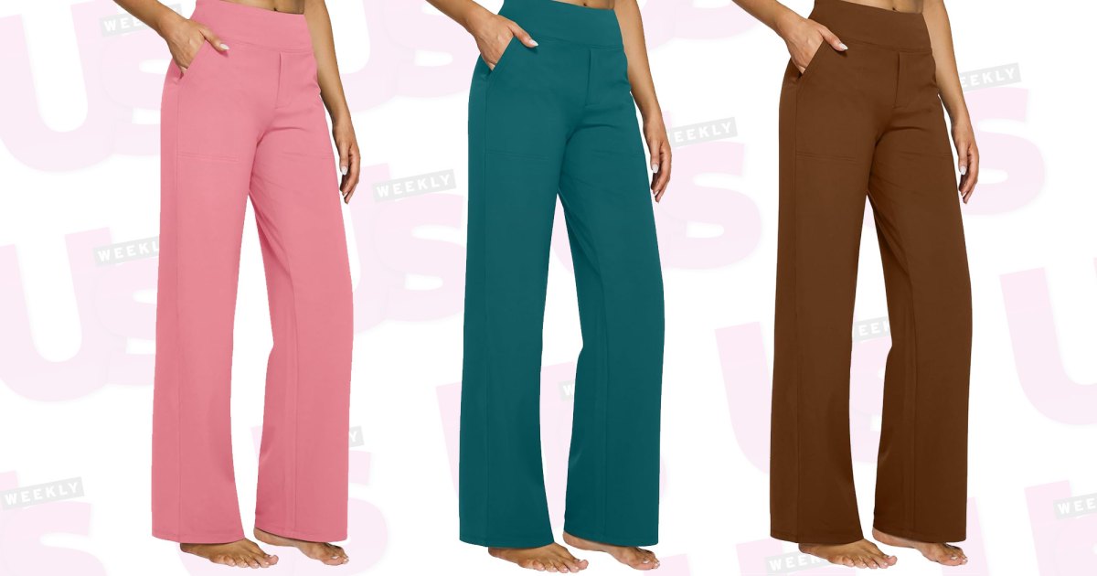 These cellulite-gladde pants are elegant for the office or date night