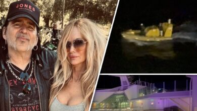 Frantic search for the fiancée of the faster Pussycat singer after being overboard at cruise