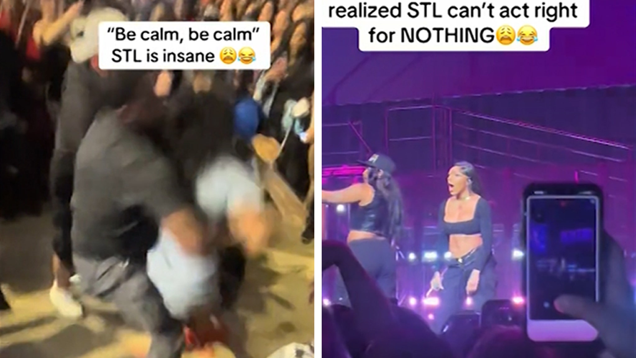 Glorilla ends the concert early on several fights in the audience