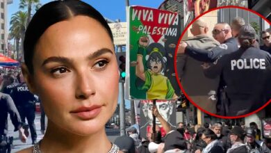 Israel, Palestinian demonstrators collide at Gal Gadot Hollywood Walk of Fame Ceremony