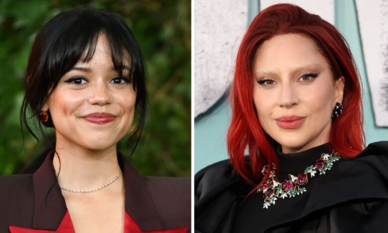 Jenna Ortega says that working with Lady Gaga on 'Wednesday' is 'the best'