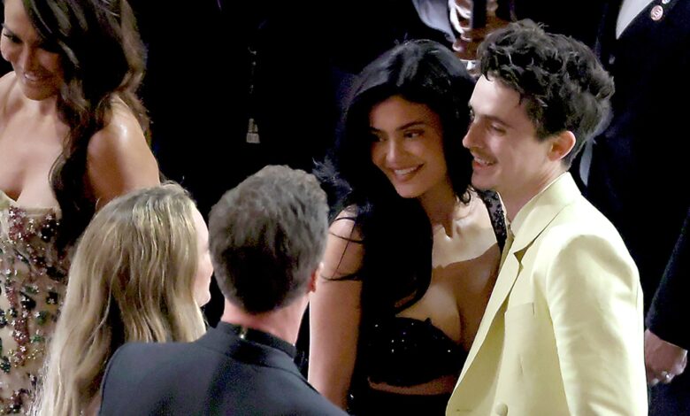 Kylie Jenner Kusten Timothée Chalamet at Academy Awards