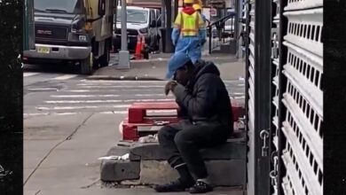 NYC officials try to help people caught the camera eating dead rat