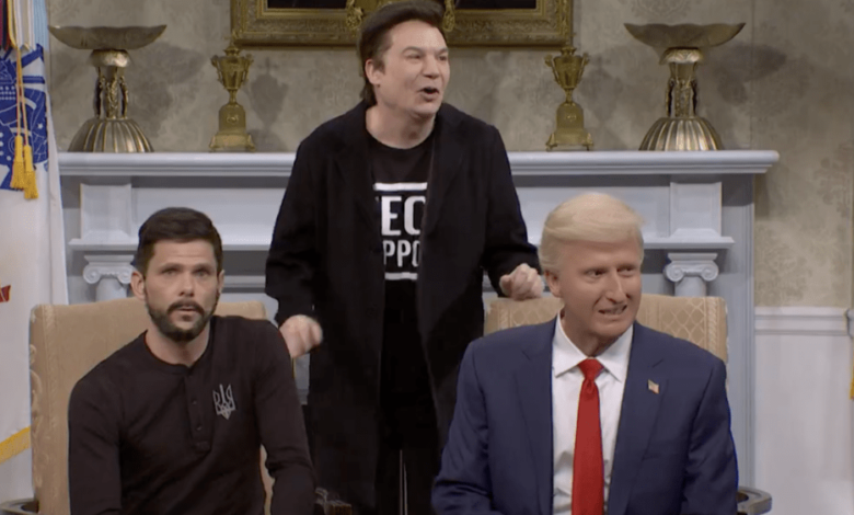 'SNL' Cold Open takes Trump/Zenskyy, Mike Myers as Elon Musk