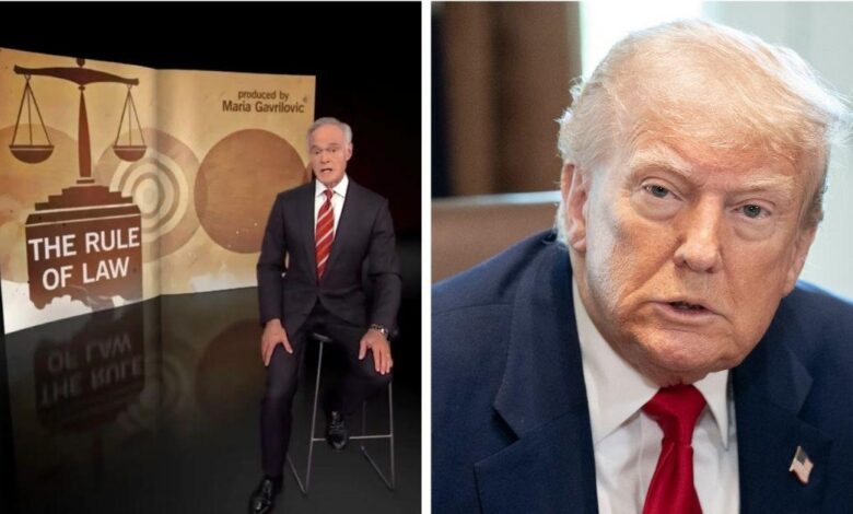 '60 Minutes' is broadcast a destructive segment about Trump aimed at law firms