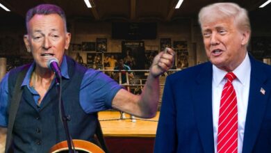 Boss Battle! Bruce Springsteen and Donald Trump are in public