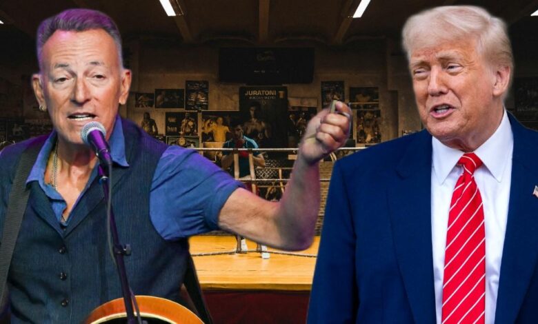 Boss Battle! Bruce Springsteen and Donald Trump are in public