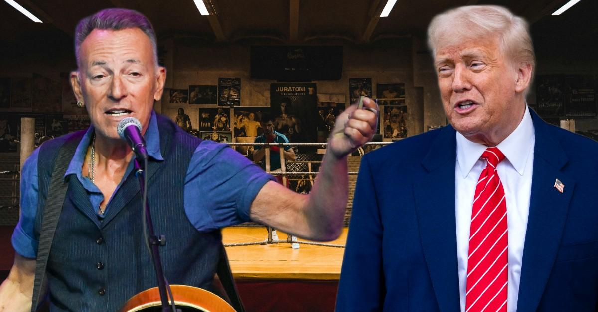 Boss Battle! Bruce Springsteen and Donald Trump are in public