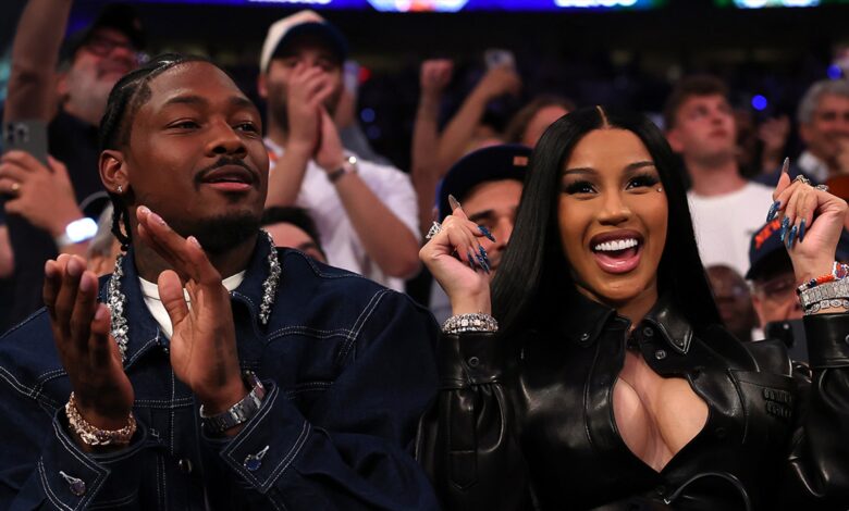 Cardi B and Stefon Diggs look beaten at Knicks game in the midst of dating rumors