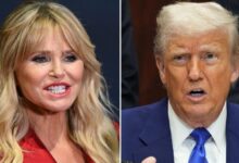 Christie Brinkley bumps with Trump after closing his climate position