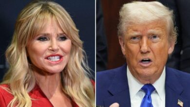 Christie Brinkley bumps with Trump after closing his climate position