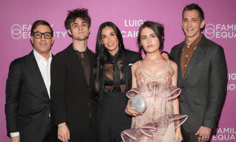 Demi Moore, Nicole Scherzinger on the Night of Family Equality at the Pier Gala