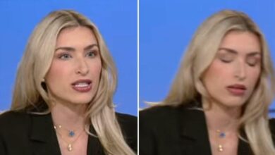 Fox News Guest vague and falls live on the ground in the air