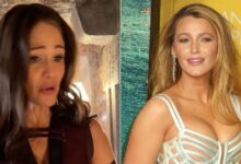 Jennifer Garner seems to be throwing shadow to blake lively on film set