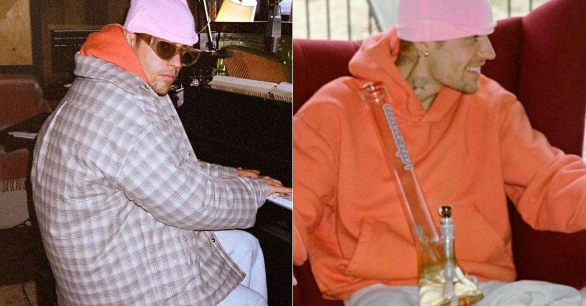 Justin Bieber poses with gigantic drugs Bong in the middle of Hailey split rumors