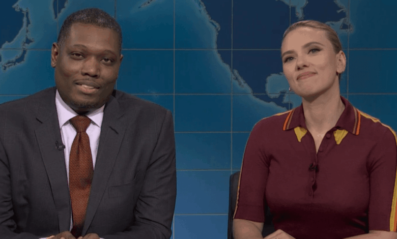 Scarlett Johansson fires back on Michael Che for weekend updates