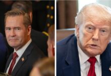 Trump dismisses the national security adviser Mike Waltz after 'Signalgate'
